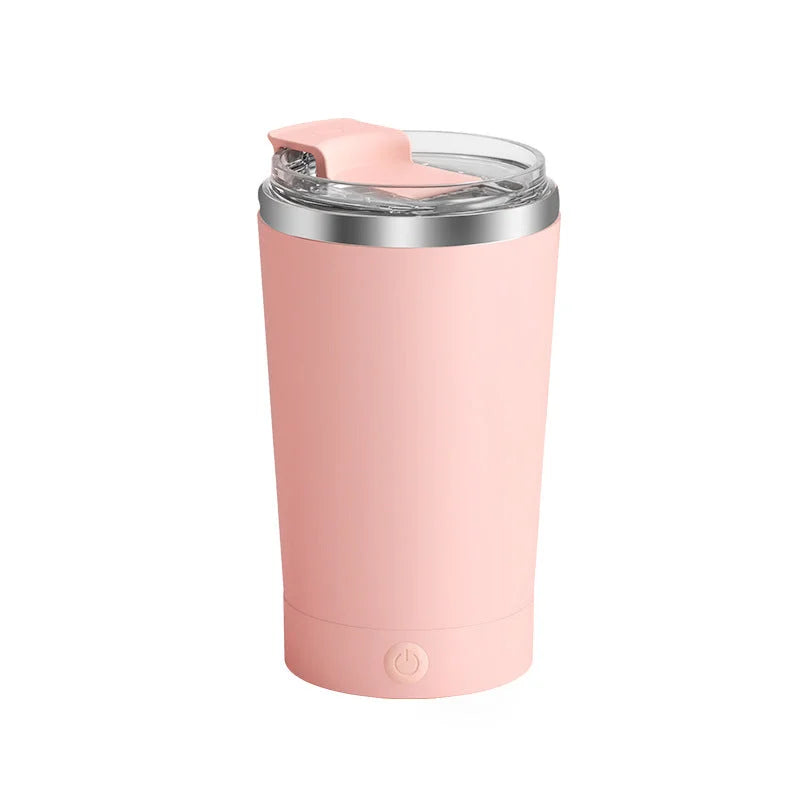 Pink 316 Stainless Steel Rechargeable Electric Self Stirring