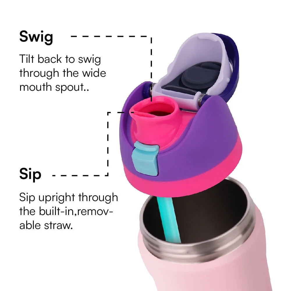 Pink 32oz 304 Stainless Steel Insulated Water Bottle dual