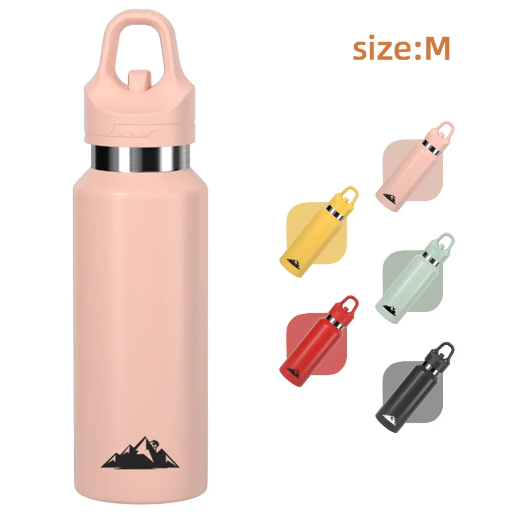 Pink 480ml Insulated Stainless Steel Water Bottle Leakproof