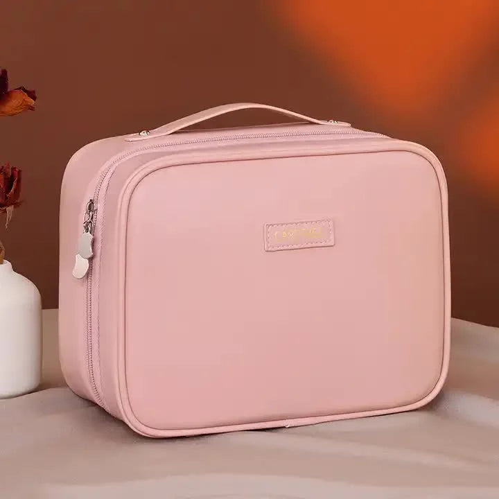Pink 5-in-1 Multi-Function PU Makeup Organizer – Large