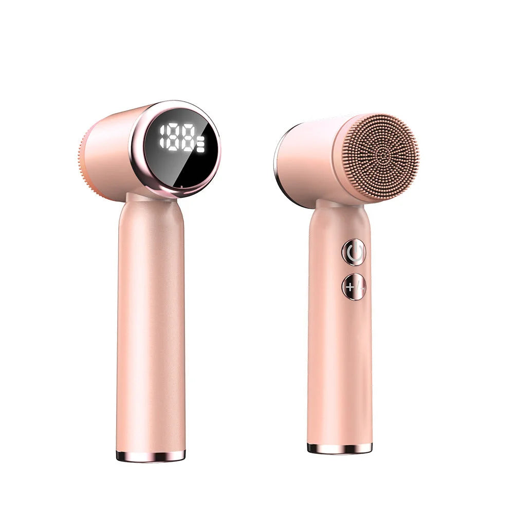 Pink 6-in-1 Electric Facial Cleansing Brush Set