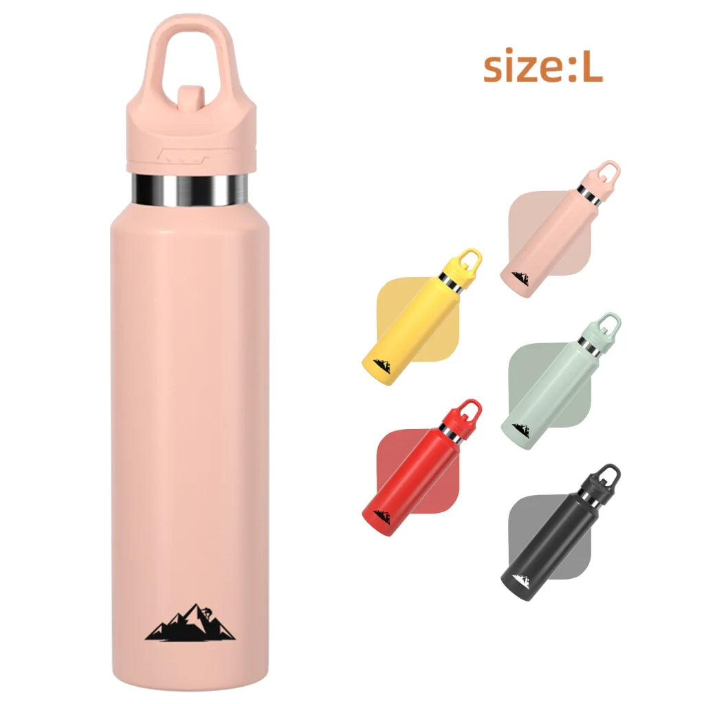 Pink 680ml Insulated Stainless Steel Water Bottle Leakproof