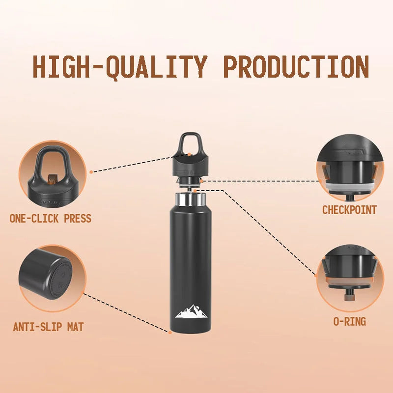 Pink 680ml Insulated Stainless Steel Water Bottle leakproof one