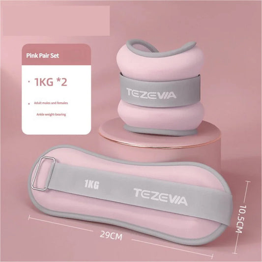 Pink Adjustable Weighted Leg & Wrist Sandbag Set – 1kg Each