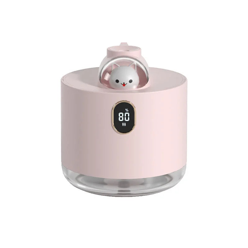 Pink Adorable Space Capsule Humidifier - Portable USB Cool