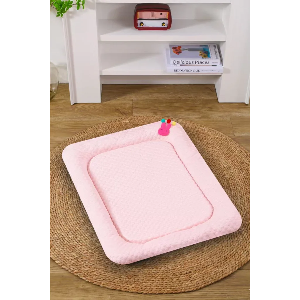 Pink Breathable Cooling Pet Mat - Ice Bean Summer Bed