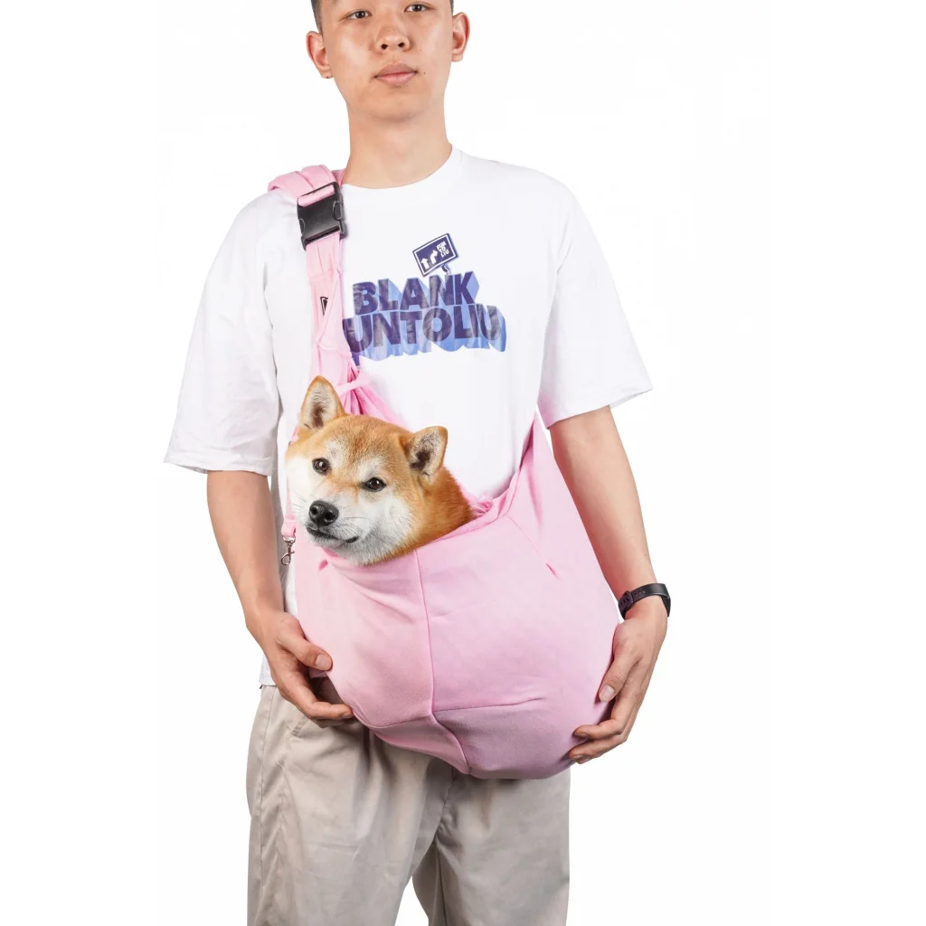 Pink Breathable Pet Sling Carrier for Small Dogs & Cats