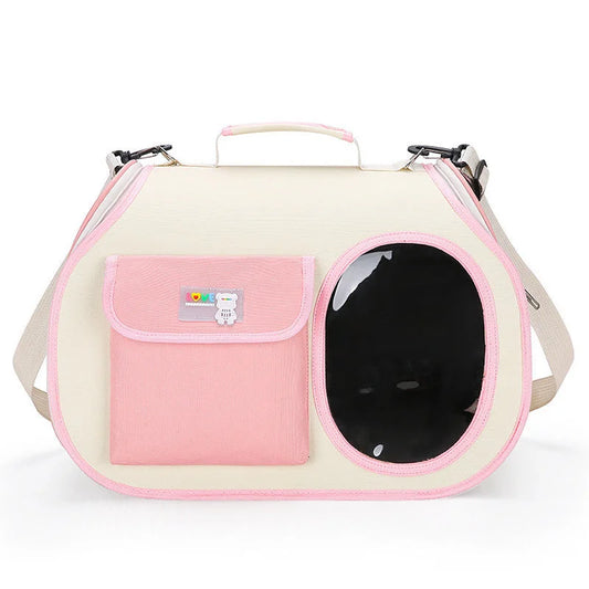 Pink Colors Pet Carrier Backpack Breathable Cat Carrier
