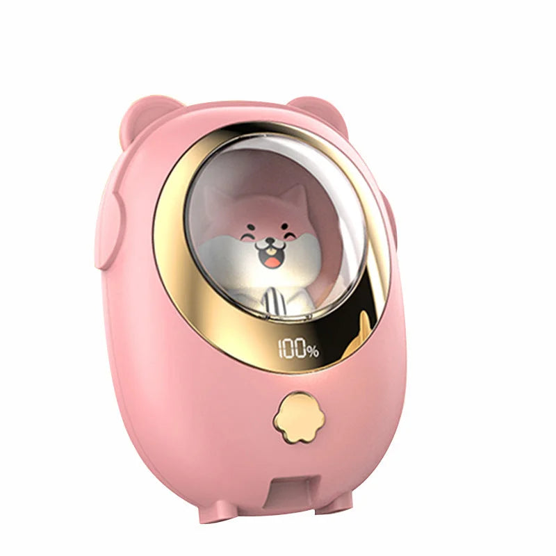 Pink Cute Pet Rechargeable Hand Warmer - Portable USB