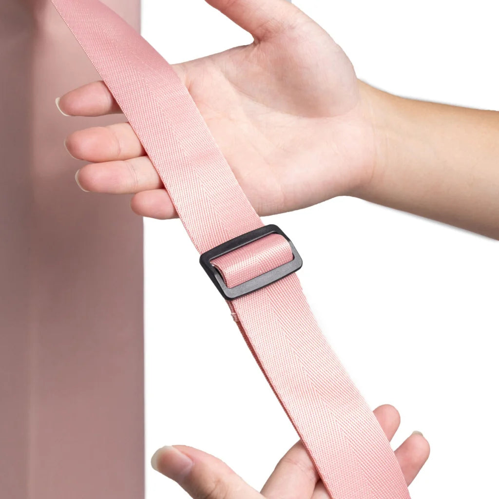 Pink Durable Yoga Mat Carry Bag - Multi-Functional Fitness