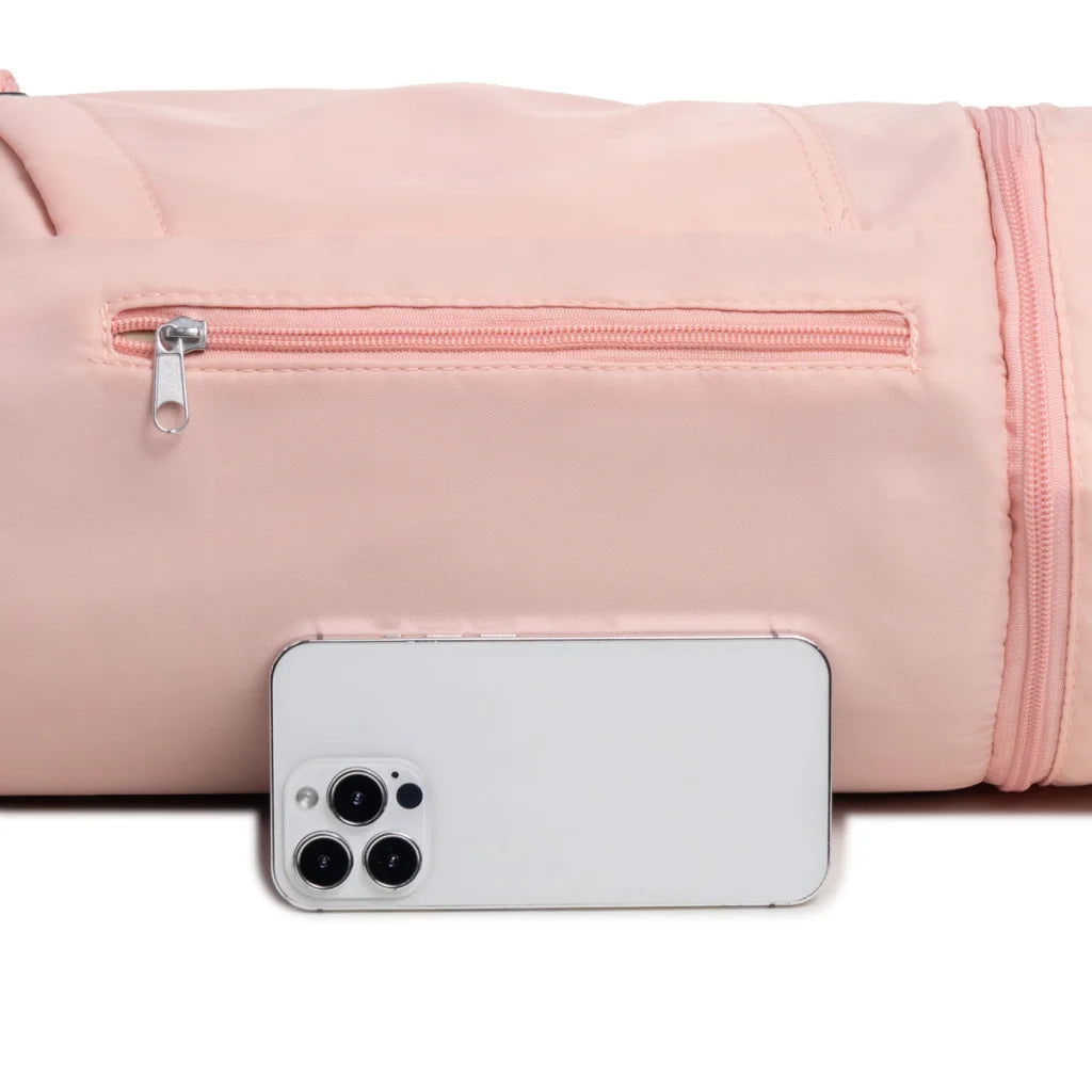 Pink Durable Yoga Mat Carry Bag - Multi-Functional Fitness