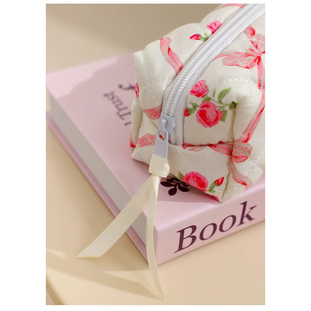 Pink Elegant 3-Piece Cosmetic Storage Set - Portable