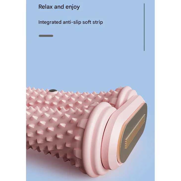 Pink Ergonomic Dual Foot Massage Roller - Deep Tissue