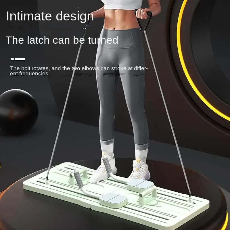 Pink Foldable Multi-Functional Abdominal Trainer - Home