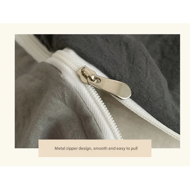 Pink-grey 1.5m Bed Fitted Sheet Set with 200x230cm Duvet