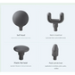 Pink Handheld Massage Gun - Compact and Portable Adjustable