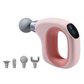 Pink Handheld Massage Gun - Compact and Portable Adjustable