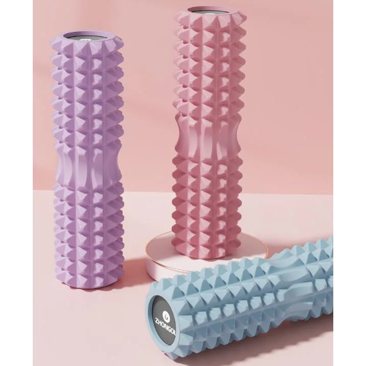 Pink High-Density 3D Trigger Point Foam Roller - Solid Core