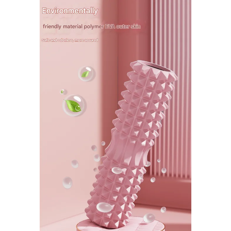 Pink High-Density 3D Trigger Point Foam Roller - Solid Core