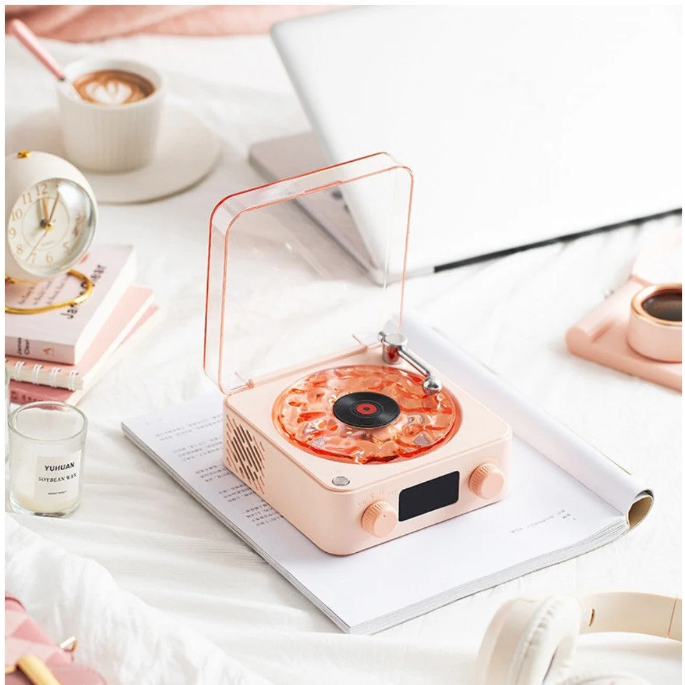 Pink KW03 Bluetooth Sleep Sound Machine - Retro Design