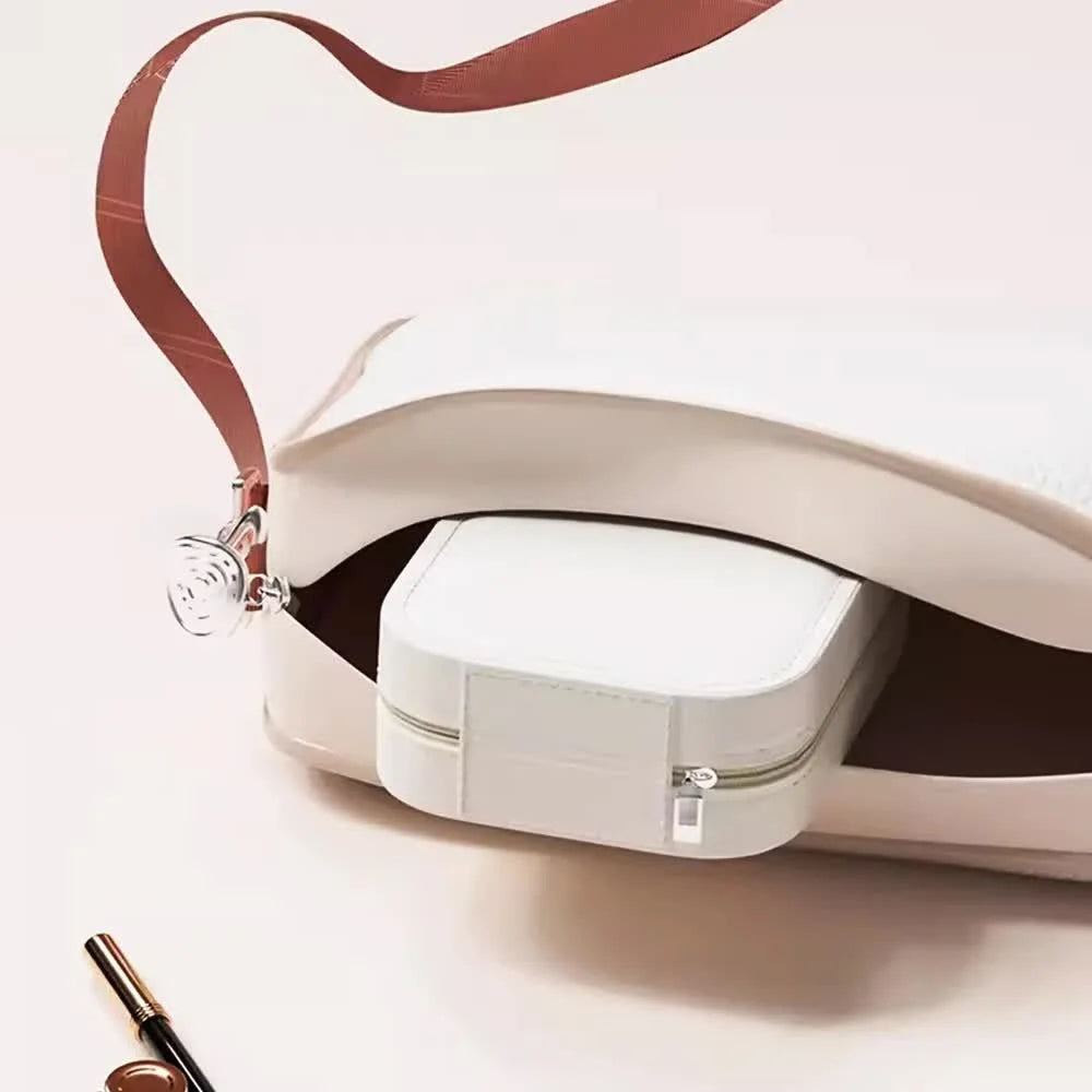 Pink LED Jewelry Box with Mirror - Smart Light Adjustment