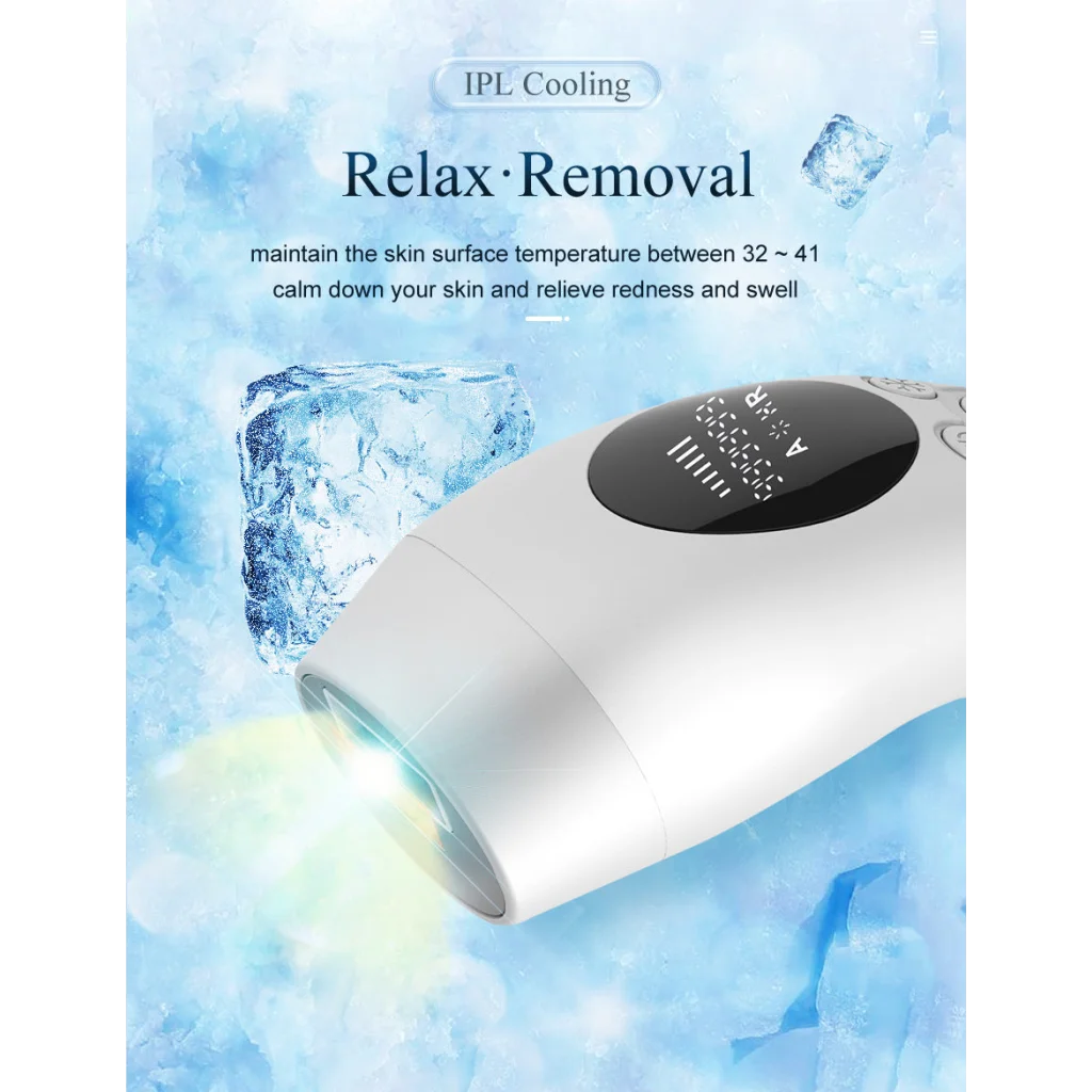 Pink Light Spot Beauty Hair Removal Device - Smooth Skin