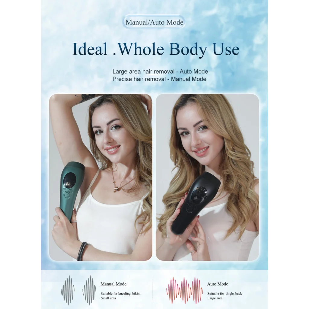Pink Light Spot Beauty Hair Removal Device - Smooth Skin