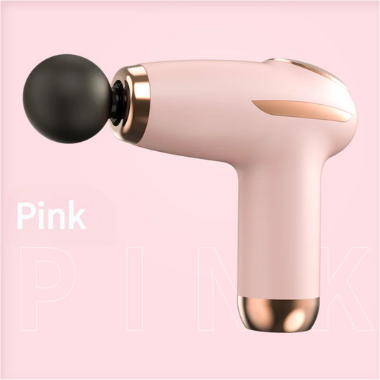 Pink Mini Portable Fascia Gun - 6-Speed Adjustable Muscle