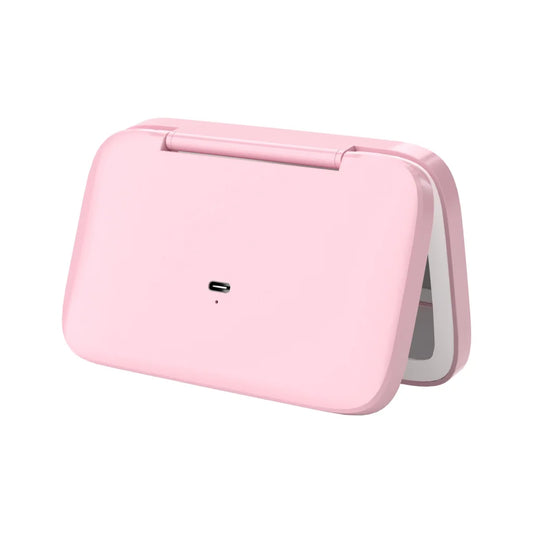 Pink MR2326C Portable LED Illuminated Makeup Mirror