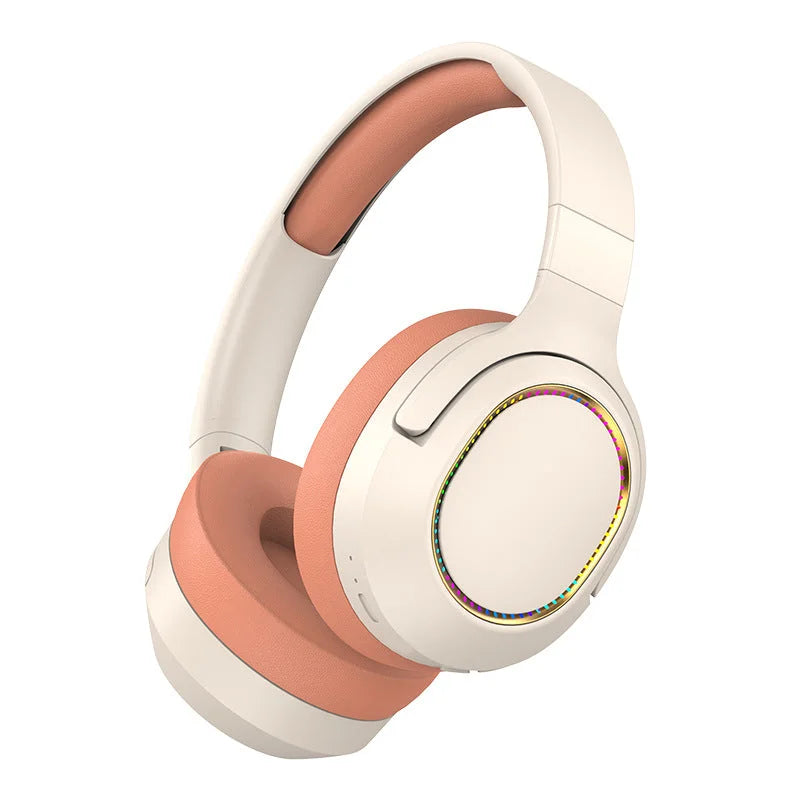 Pink P2963 Wireless Bluetooth Headphones with LED Light
