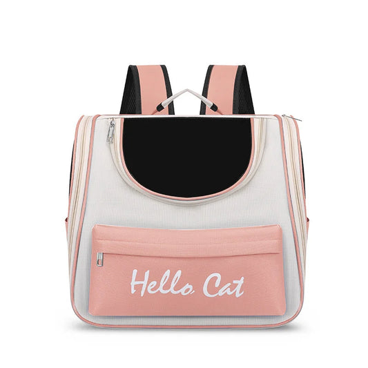 Pink Pet Carrier Backpack for Cats and Small Dogs - Pet