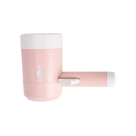 Pink Portable Dog Paw Cleaner Cup - Semi-Automatic