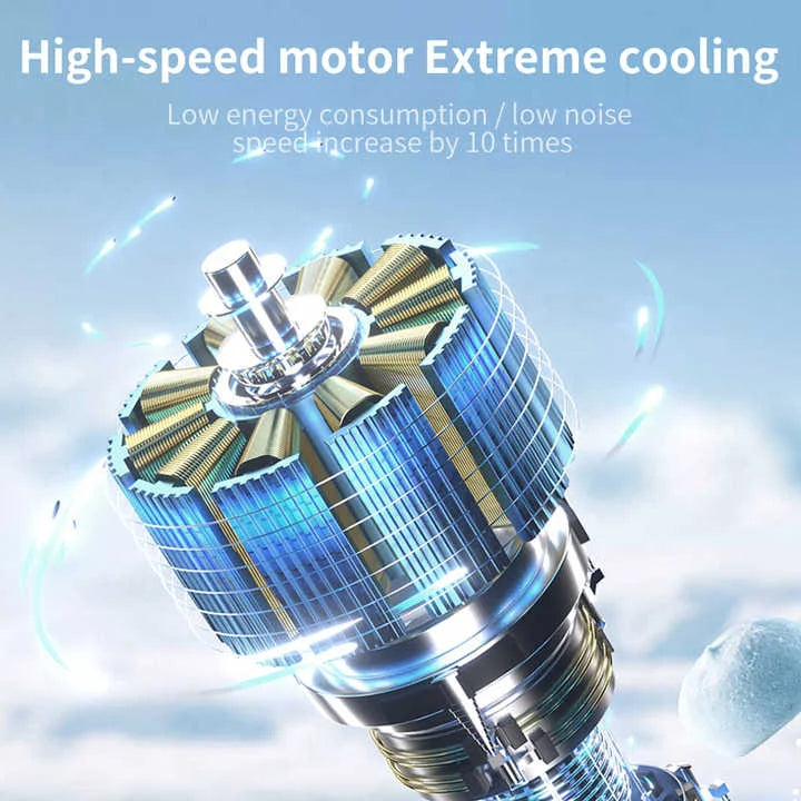 Pink Portable Handheld High-Speed Cooling Fan - Perfect