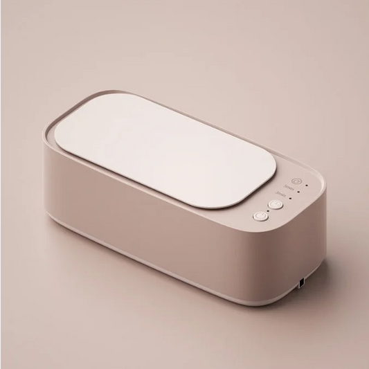 Pink Portable Ultrasonic Cleaner 45kHz Professional High Frequency