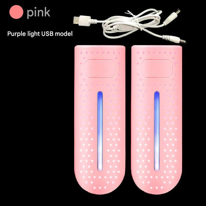 Pink Portable USB Shoe Dryer and Deodorizer Constant