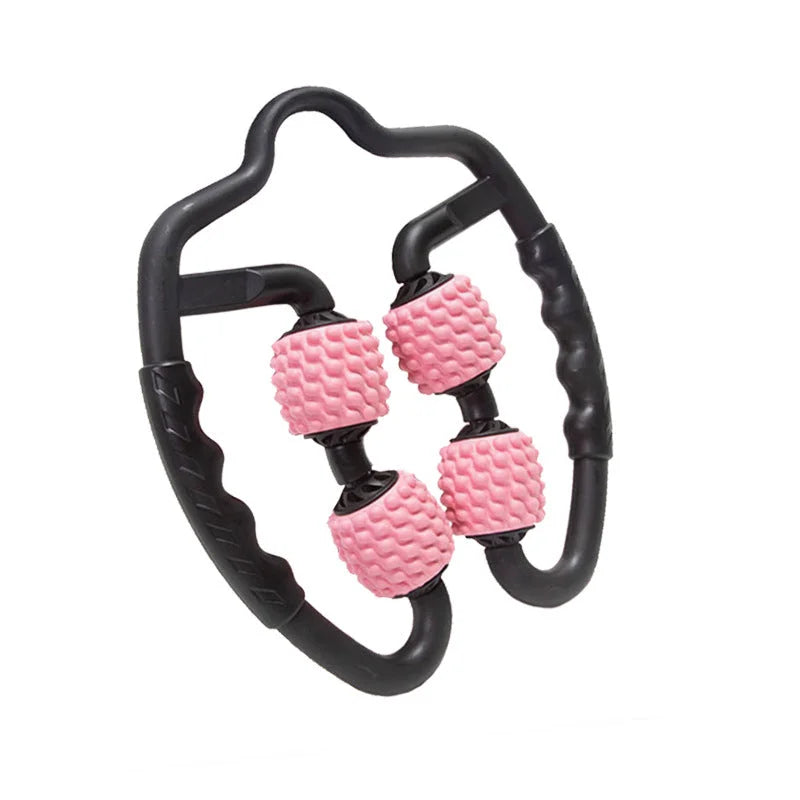 Pink Set of 2 Foam Roller Ring Leg Massagers - Muscle