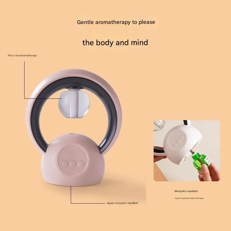 Pink Smart Mosquito Repeller & Humidifier - 3 Modes Night