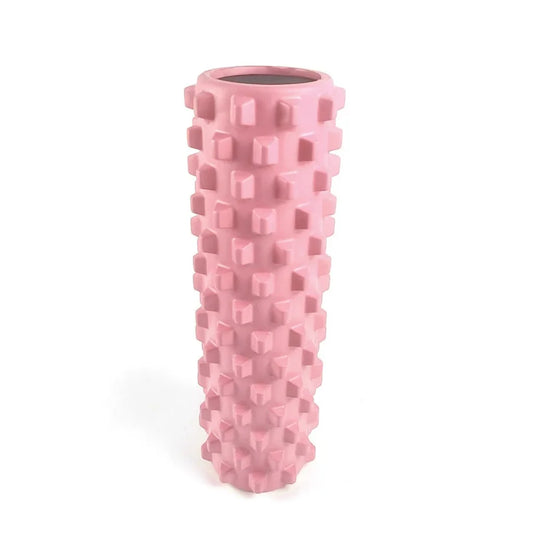 Pink Solid Yoga Foam Roller 45cm - Colorful Wolf Tooth