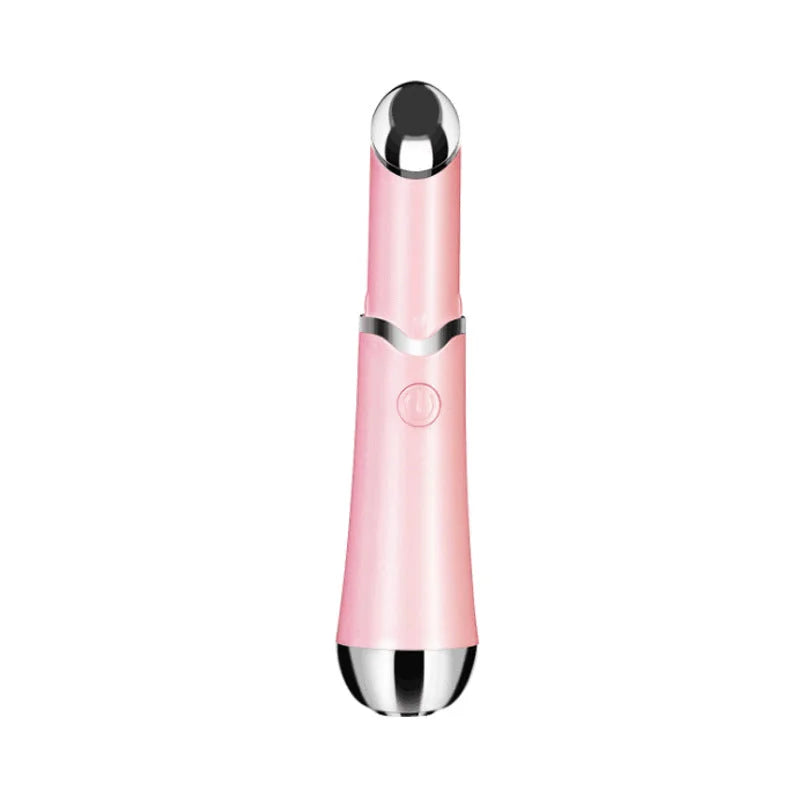 Pink Sonic Eye & Lip Massager with Red & Blue Light Therapy