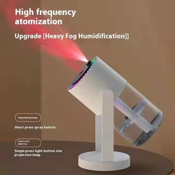 Pink Starry Night Projector Humidifier - Night Light