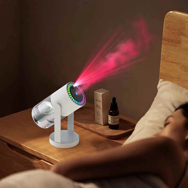 Pink Starry Sky Projection Humidifier – USB Ultrasonic Car