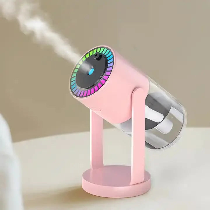 Pink Starry Sky Projection Humidifier – USB Ultrasonic Car
