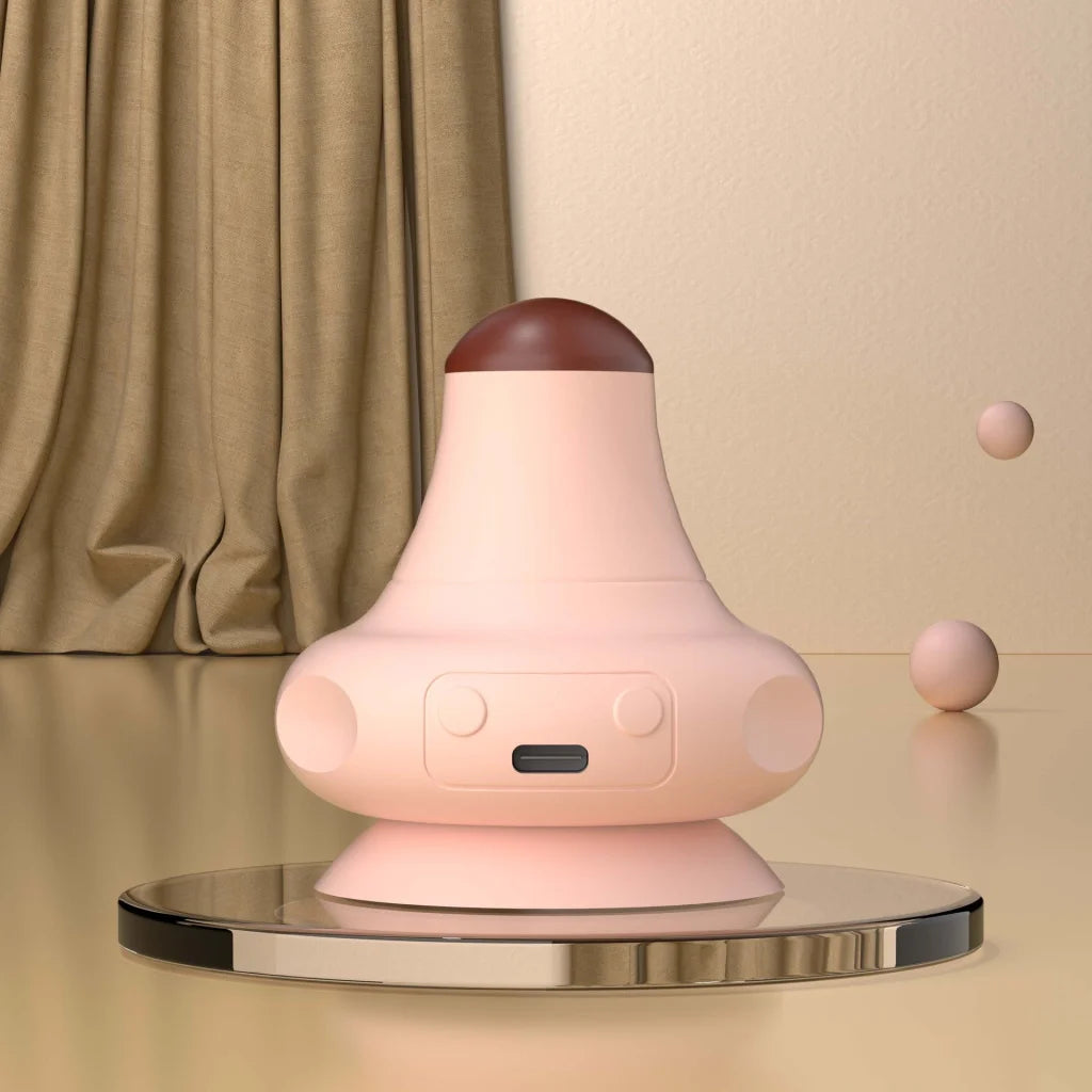 Pink [Stone + Hot Compress] Silicone Fascial Massage Ball