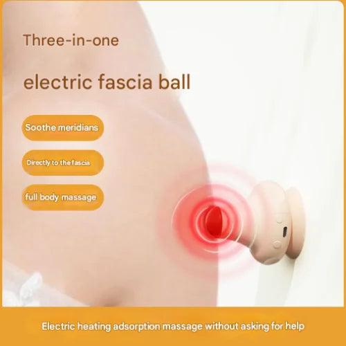 Pink [Stone + Hot Compress] Silicone Fascial Massage Ball