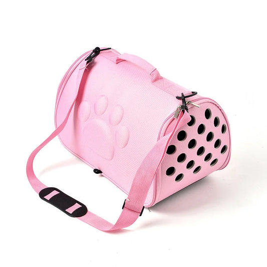 Pink Stylish EVA Pet Carrier Bag - Lightweight Portable &