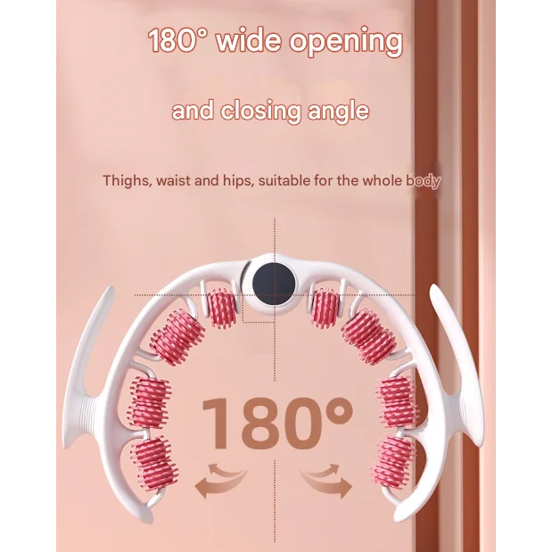 Pink U-Shape 360 Degree Massage Roller - Multi-Functional