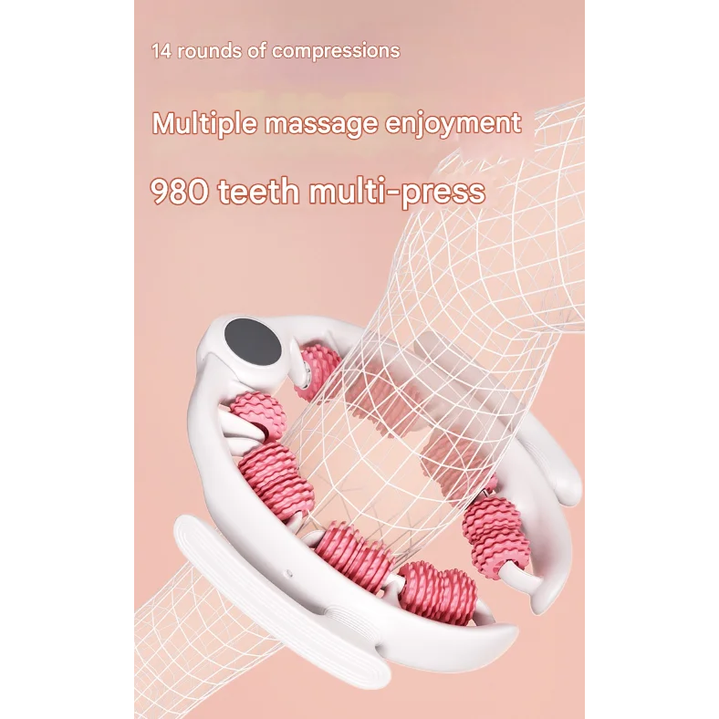 Pink U-Shape 360 Degree Massage Roller - Multi-Functional