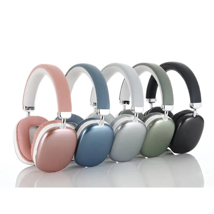 Pink Wireless Bluetooth Headphones - Over-Ear Deep Bass