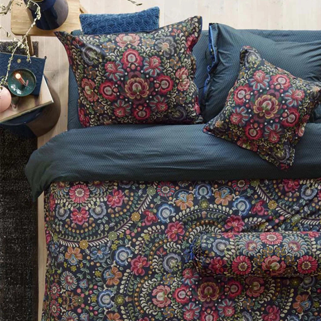 PIP Studio Il Ricamo Dark Blue Cotton Quilt Cover Set