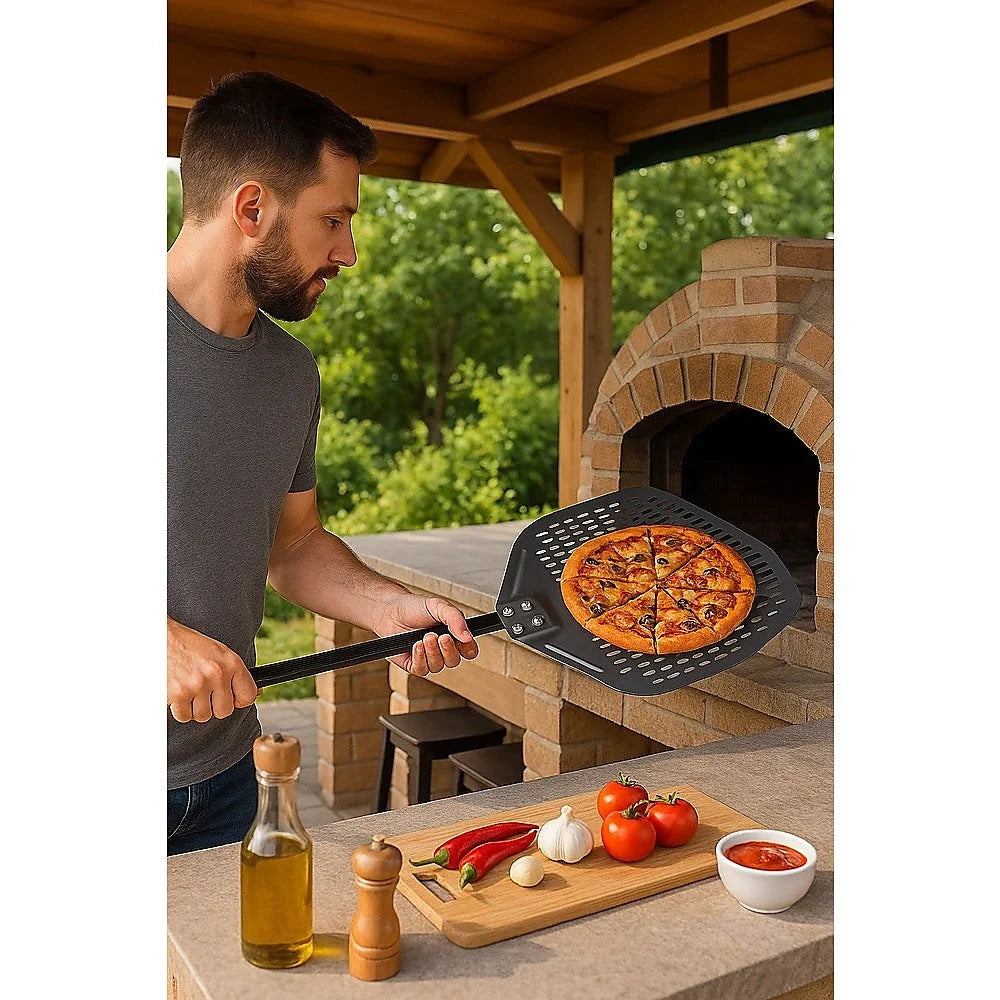 Pizza Paddle Peel Woodfire Outdoor Oven Aluminium - Home &